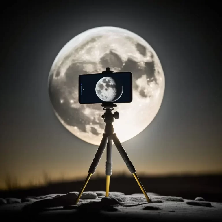 Use tripod while capturing moon